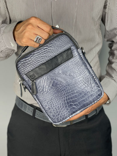 کیف دوشی چرم دوزیپ